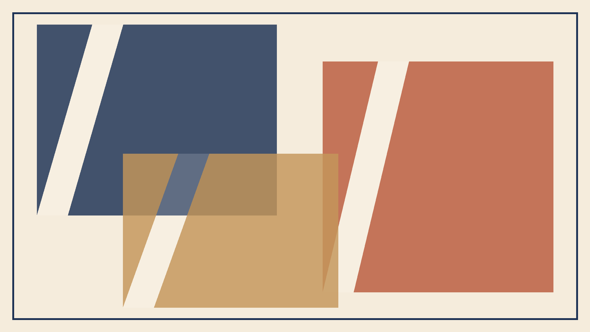 Webhook: capa editorial geométrica creme, navy e terracotta.